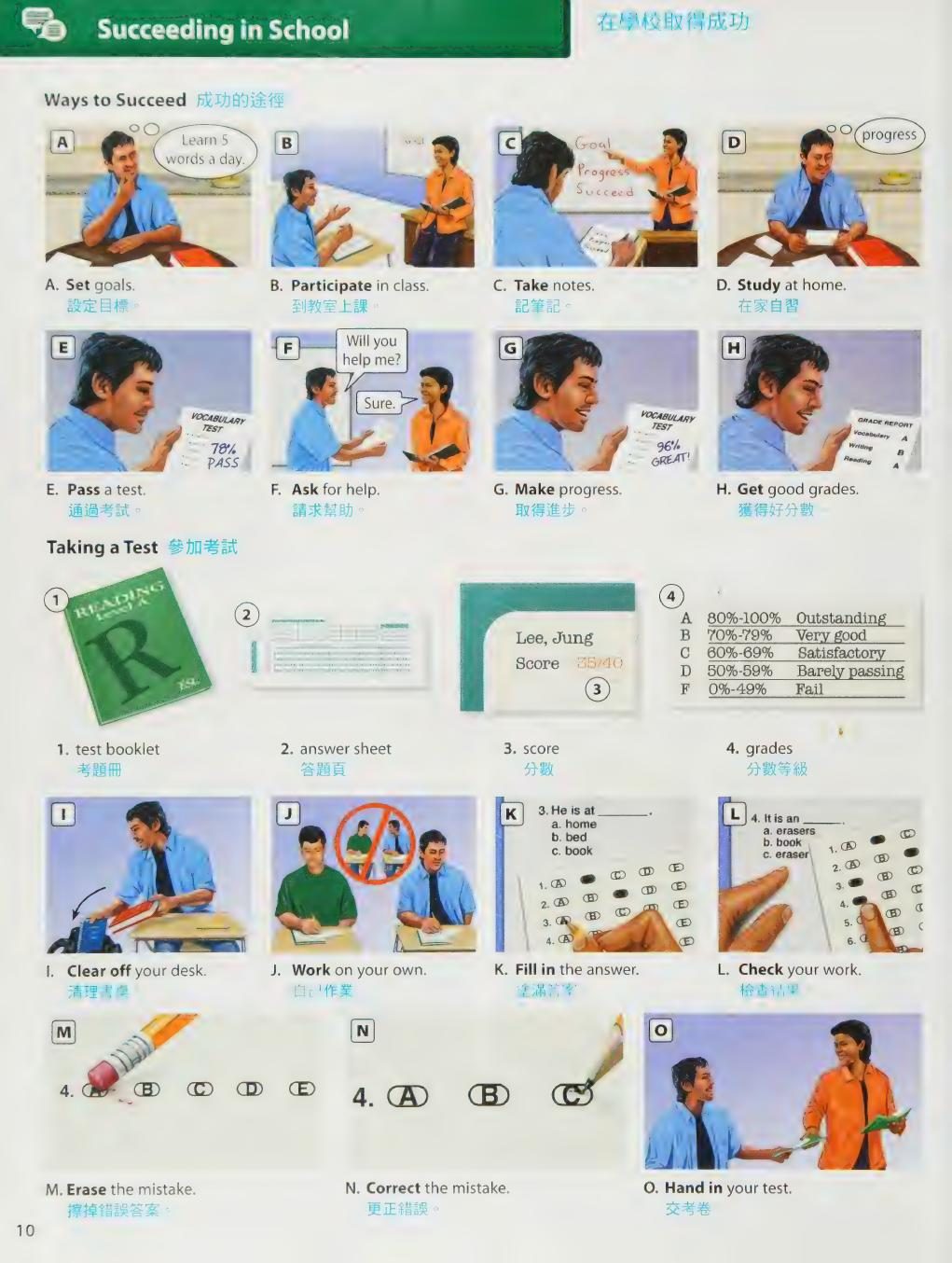 Oxford Picture Dictionary English-Chinese 正文截图 5