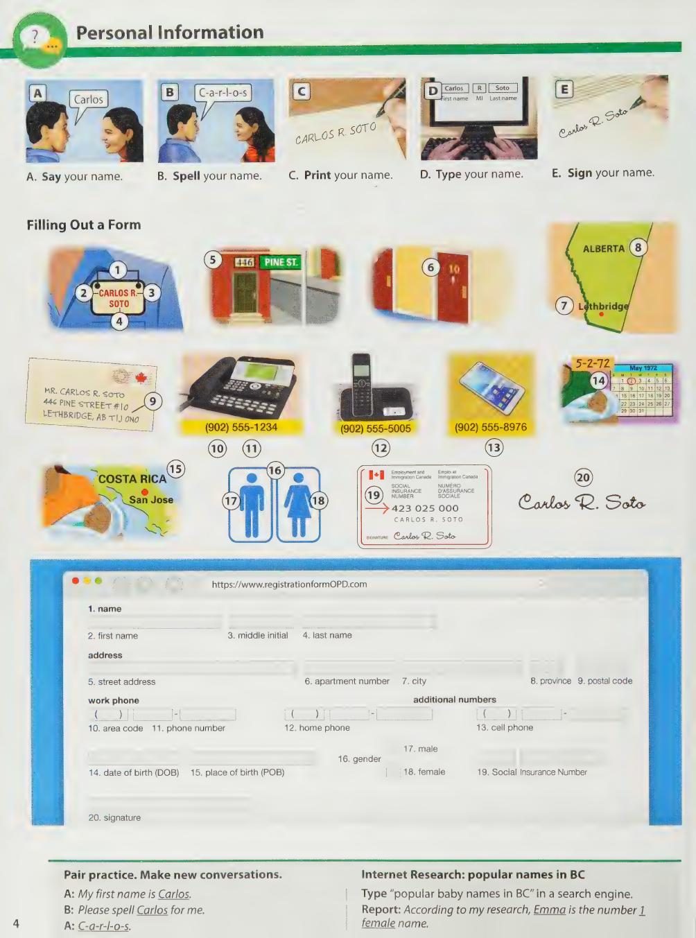Oxford Picture Dictionary 正文截图 2