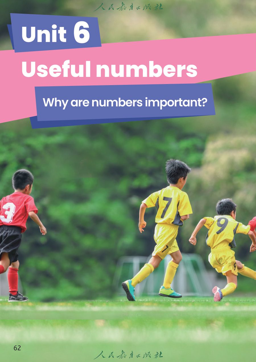 Unit 6 Useful numbers 教材截图