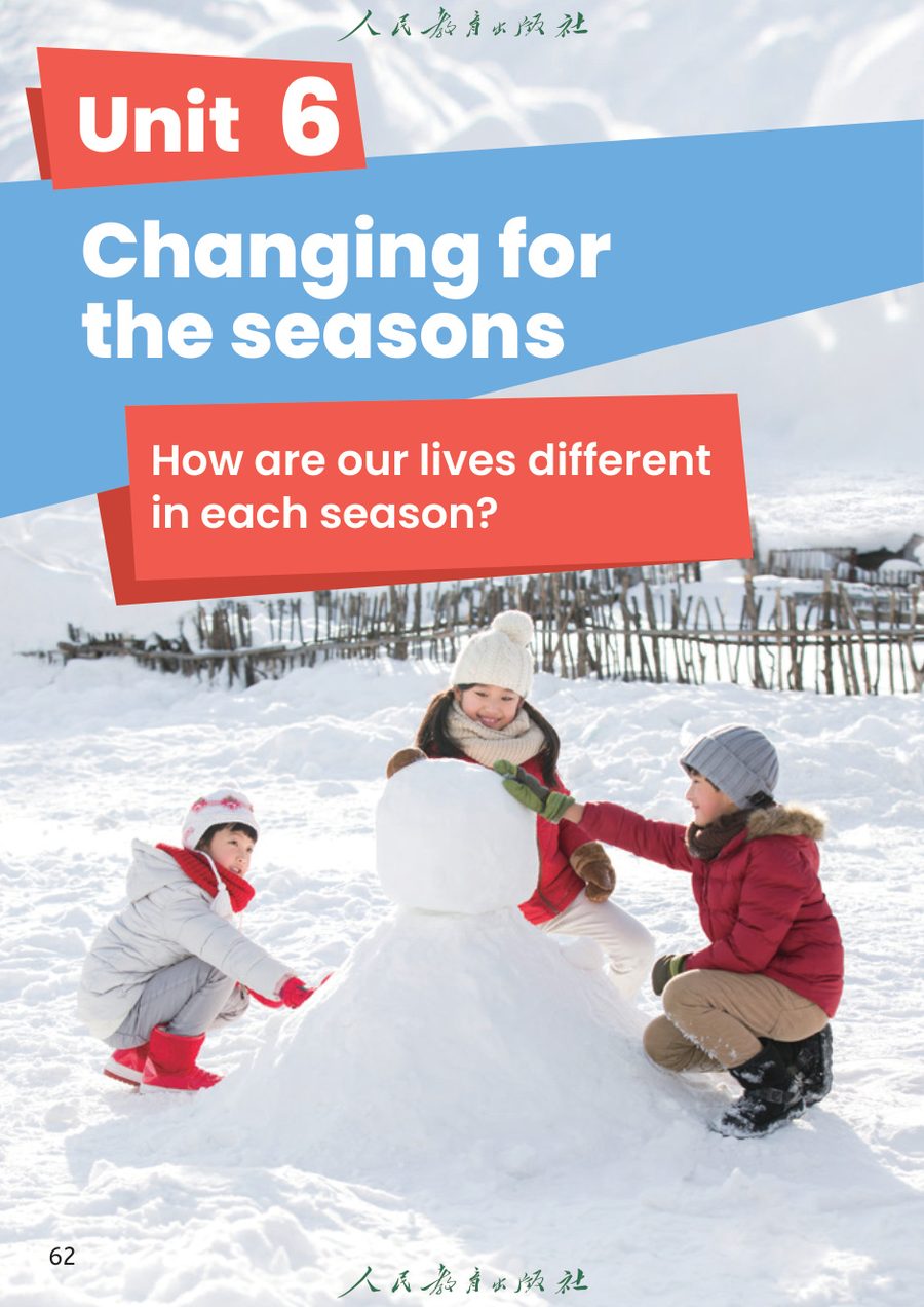 Unit 6 Changing for the seasons 教材截图