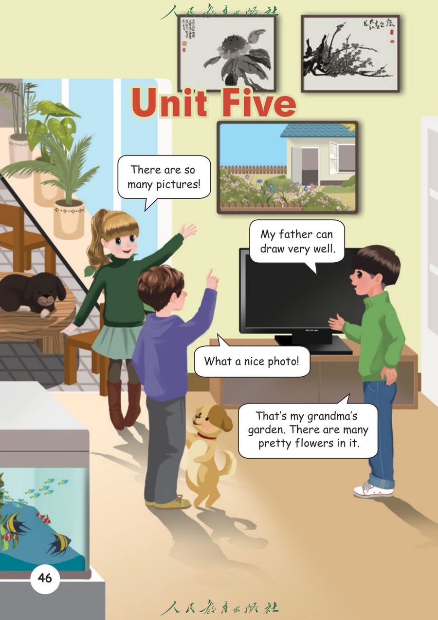 Unit 5 There is a big bed 教材截图
