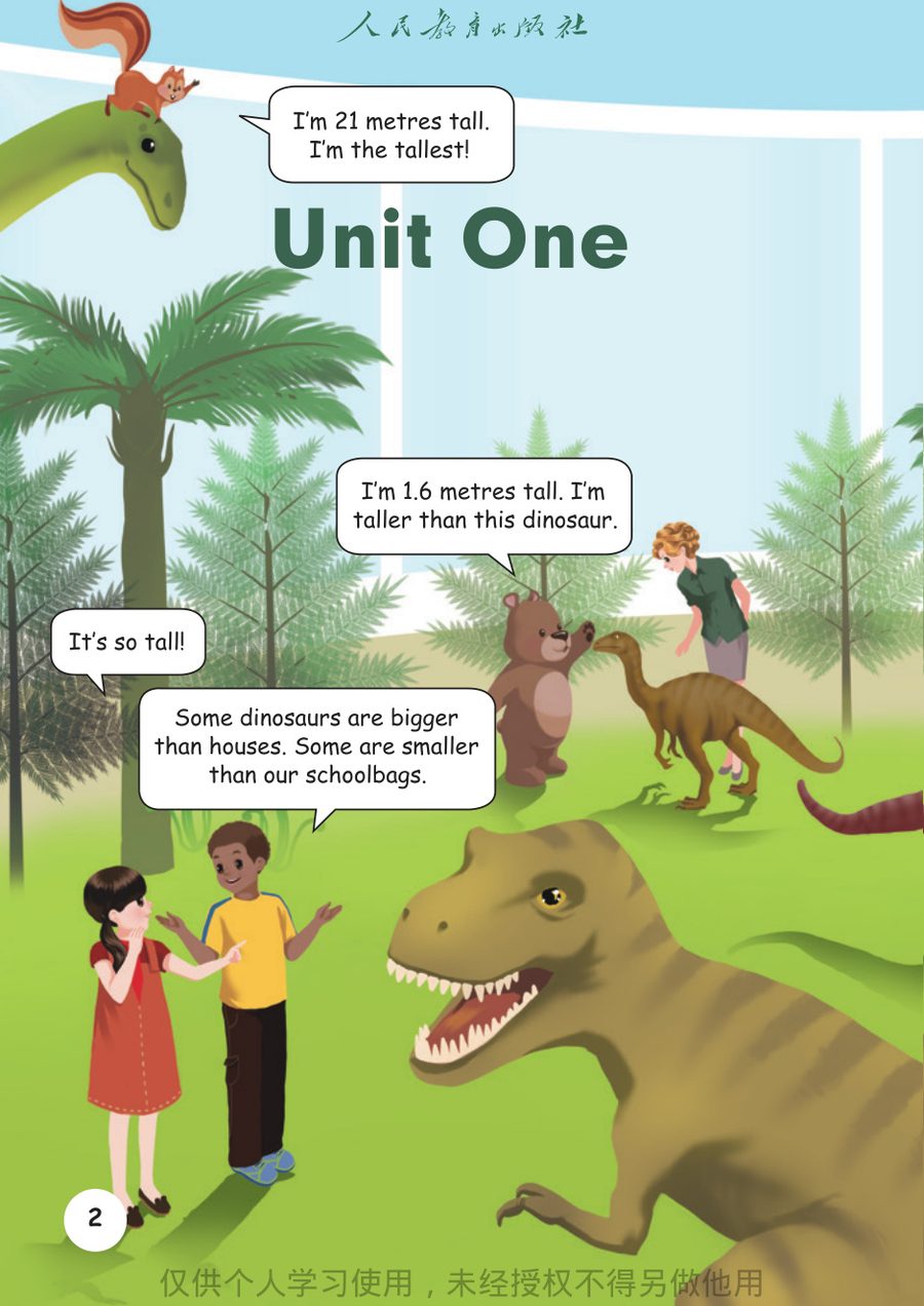 Unit 1 How tall are you? 教材截图