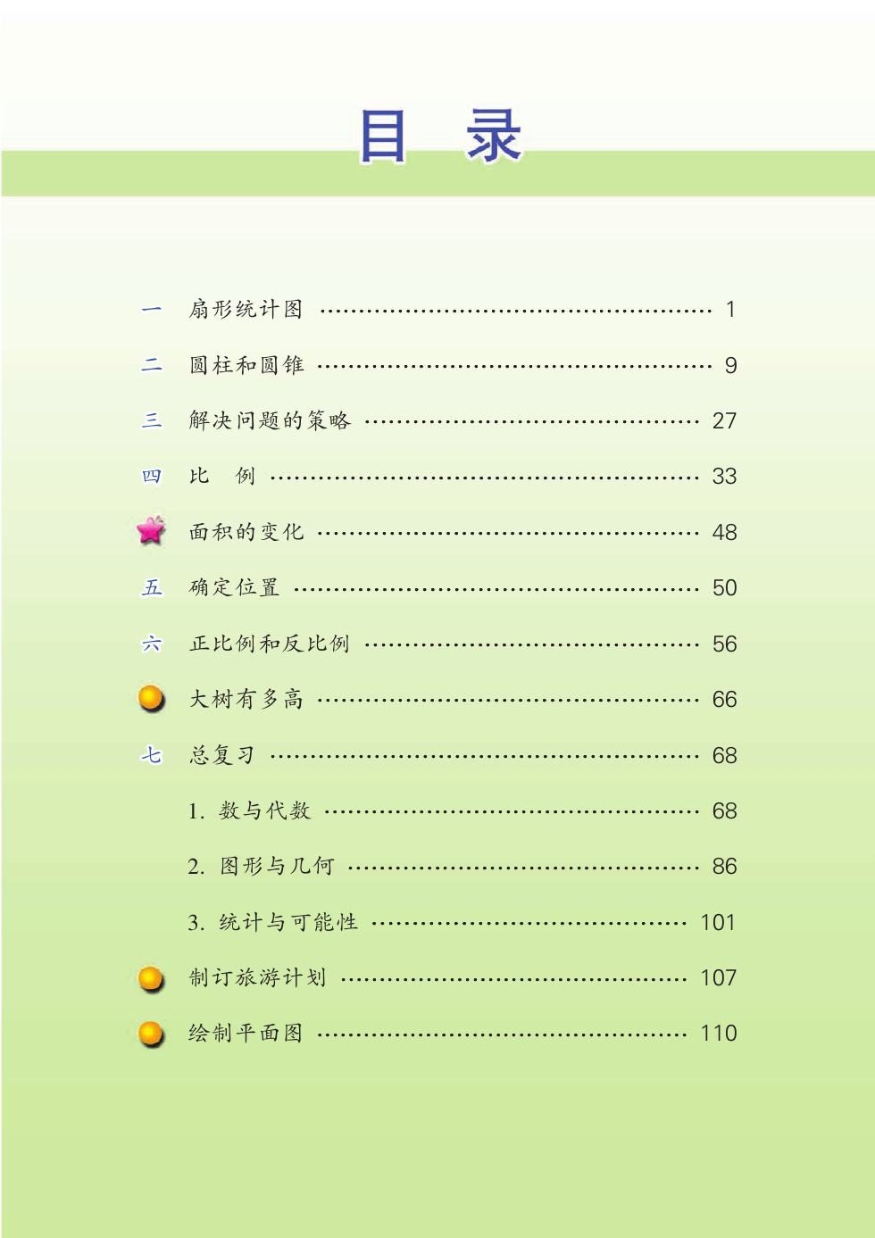 苏教版 六年级数学下册 内页预览第 1 页